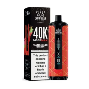 Al Fakher Crown Bar Mega Max 40000 Puffs Watermelon Cherry