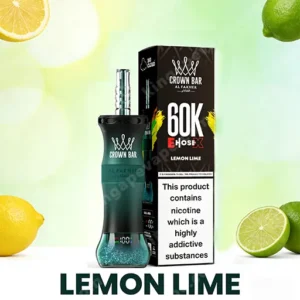 Al Fakher Crown Bar E Hose X 60000 Puffs Lemon Lime