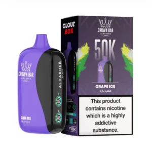 Crown Bar Al Fakher 50000 Puffs Cloud Box Grape Ice