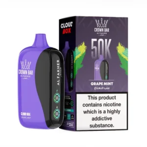 Crown Bar Al Fakher 50000 Puffs Cloud Box Grape Mint