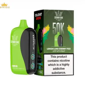 Crown Bar Al Fakher 50000 Puffs Cloud Box Lemon Lime Cherry Fizz