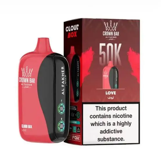 Crown Bar Al Fakher 50000 Puffs Cloud Box Love