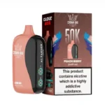 Crown Bar Al Fakher 50000 Puffs Cloud Box Peach Berry