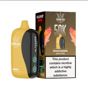 Crown Bar Al Fakher 50000 Puffs Cloud Box Peach Mango