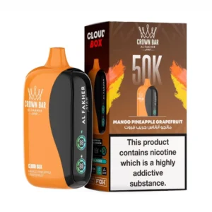 Crown Bar Al Fakher 50000 Puffs Cloud Box Pineapple Grapefruit