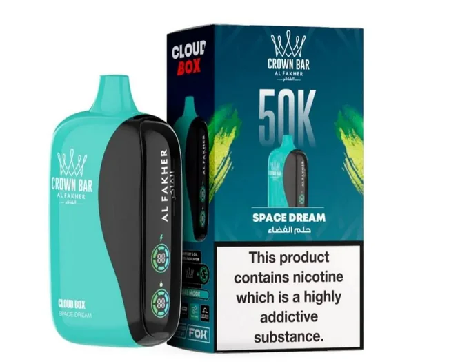 Crown Bar Al Fakher 50000 Puffs Cloud Box Space Dream