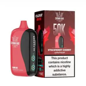 Crown Bar Al Fakher 50000 Puffs Cloud Box Strawberry Cherry